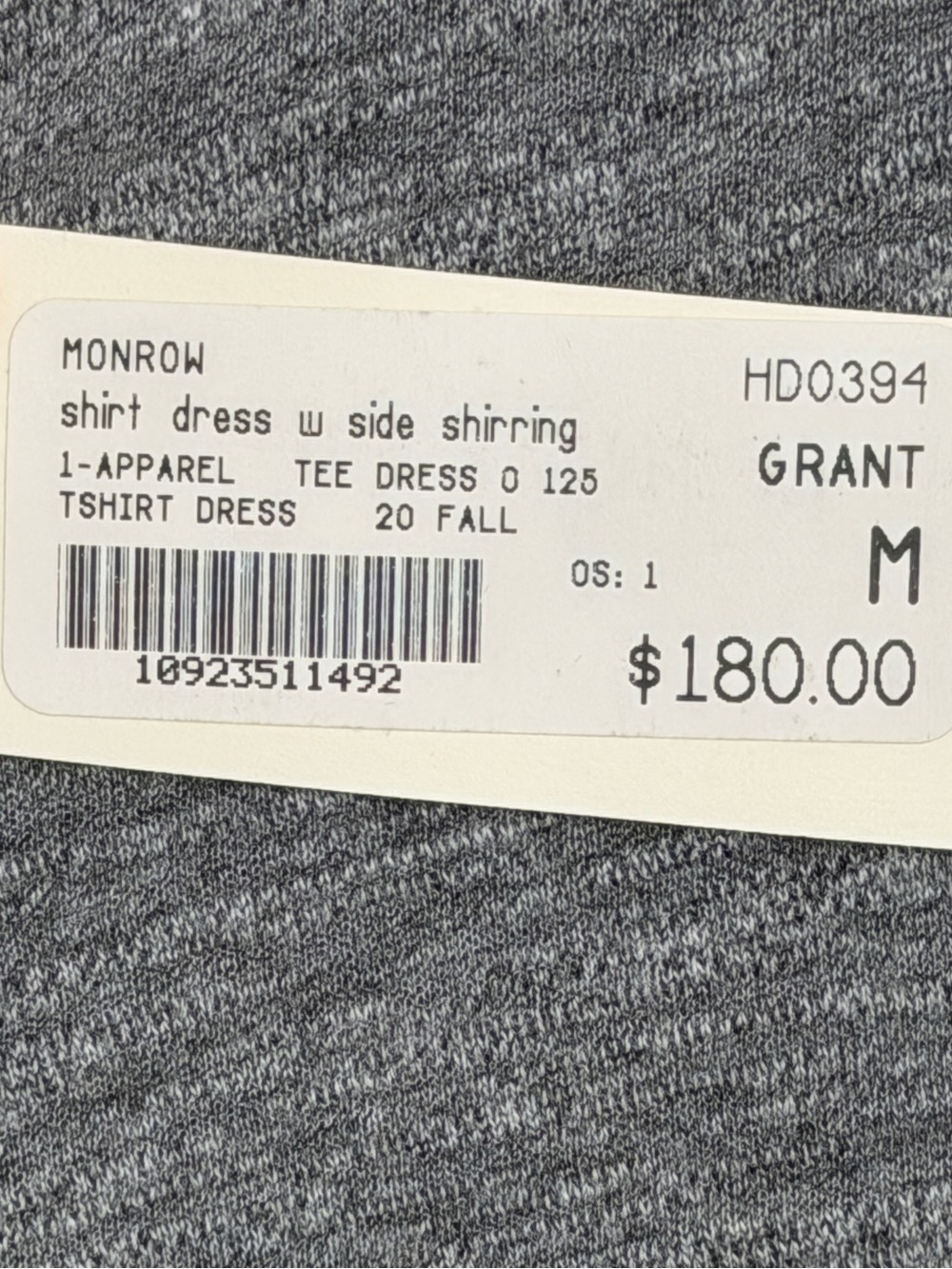 Monrow Grey Long-Sleeve Shirt Dress - Picture 8 of 11